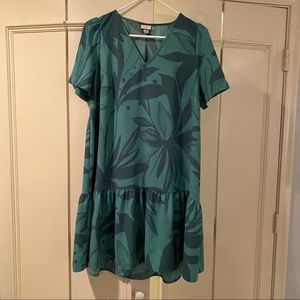 A New Day Green Palm printed dress